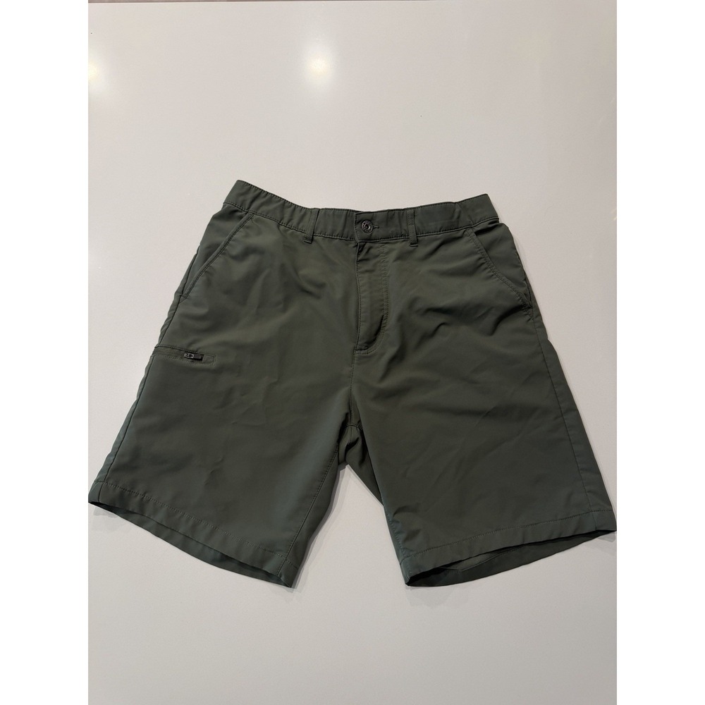 Gerry Mens Hiking Shorts Green 34 Outdoor Stretch Pockets 8in Inseam 1841021